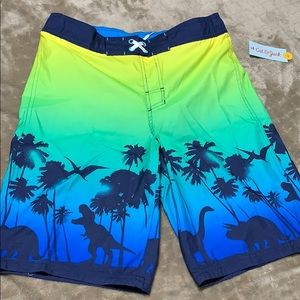 🔥Cat & Jack boys dinosaur swim trunks shorts